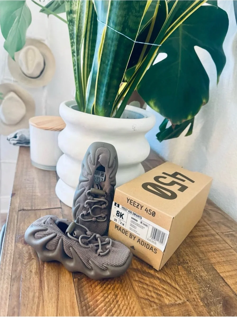 Yeezy 450 by Adidas in dark Gray